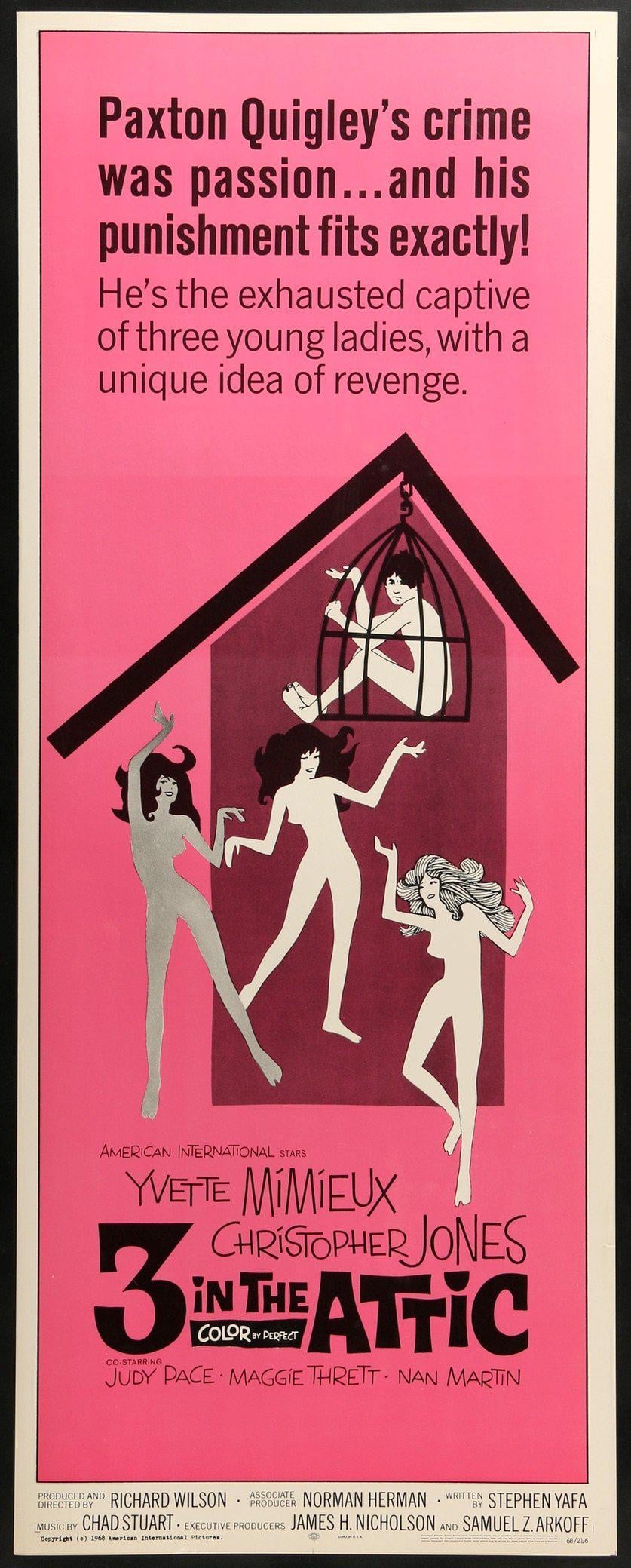 3 in the Attic (1968) original movie poster for sale at Original Film Art