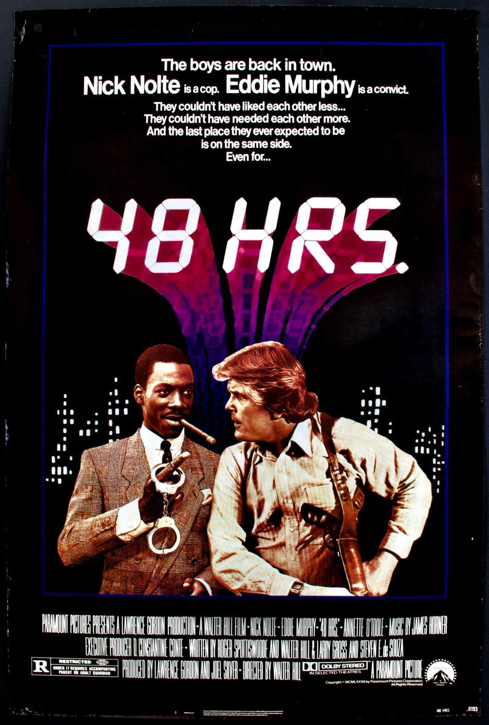 48 Hrs 1982 Original One Sheet Movie Poster Original Film Art 48-hrs-1982-original-one-sheet-movie-poster-original-film-art