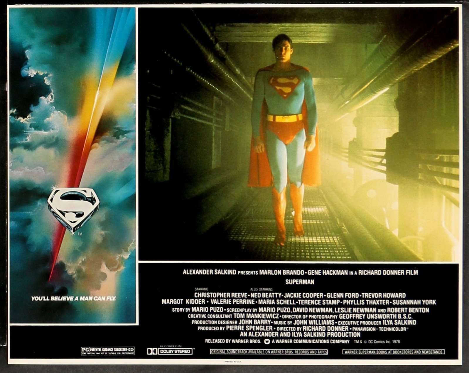 Superman: The Movie (1978) Lobby Cards - Set of 8 original movie poster for sale at Original Film Art