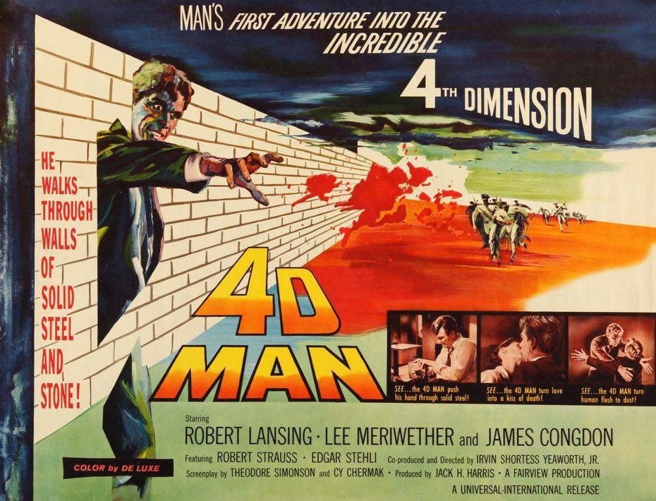 4D Man (1959) original movie poster for sale at Original Film Art