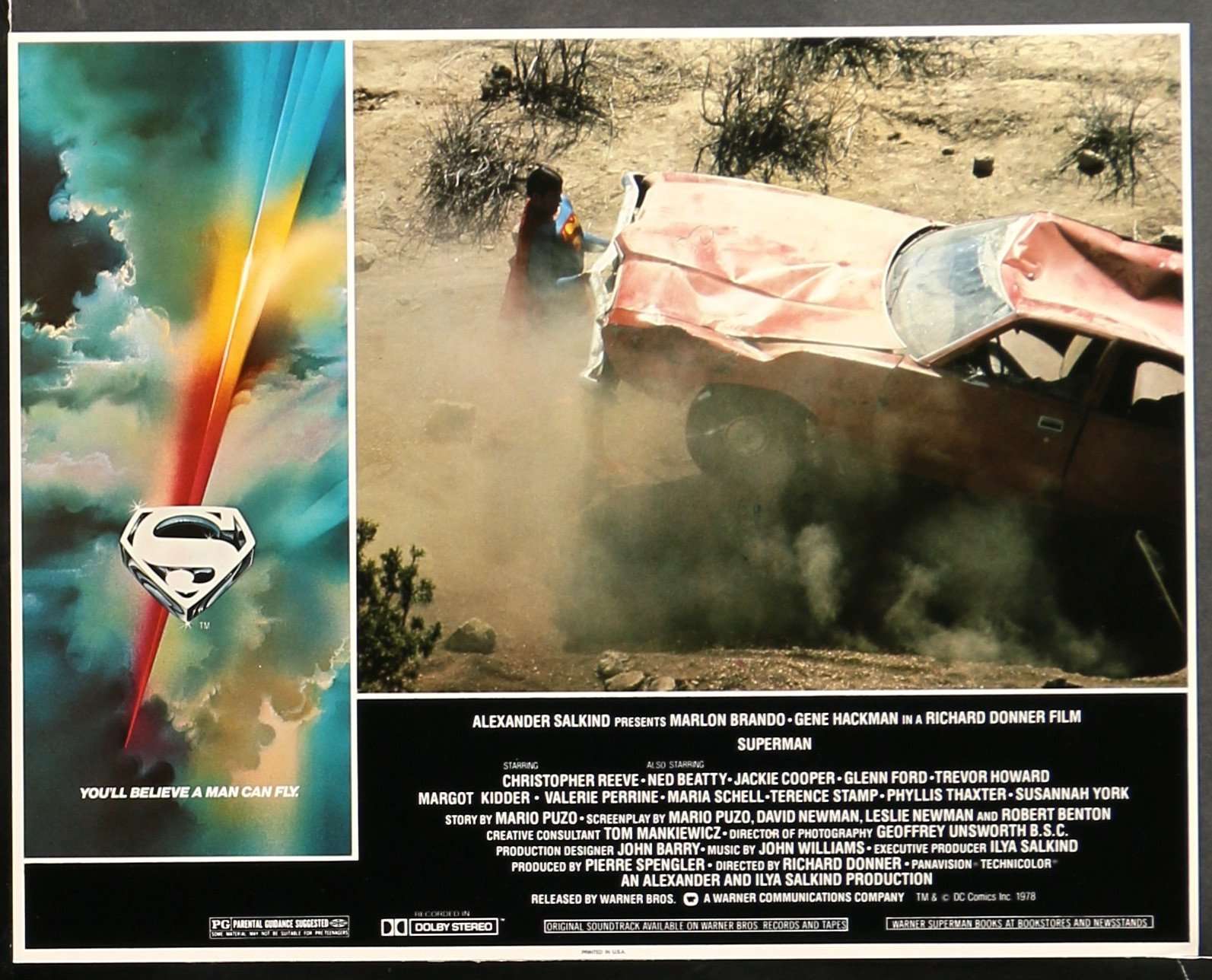 Superman: The Movie (1978) Lobby Cards - Set of 8 original movie poster for sale at Original Film Art - Vintage Movie Posters