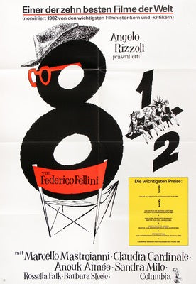 8 1/2 (1963) original movie poster for sale at Original Film Art