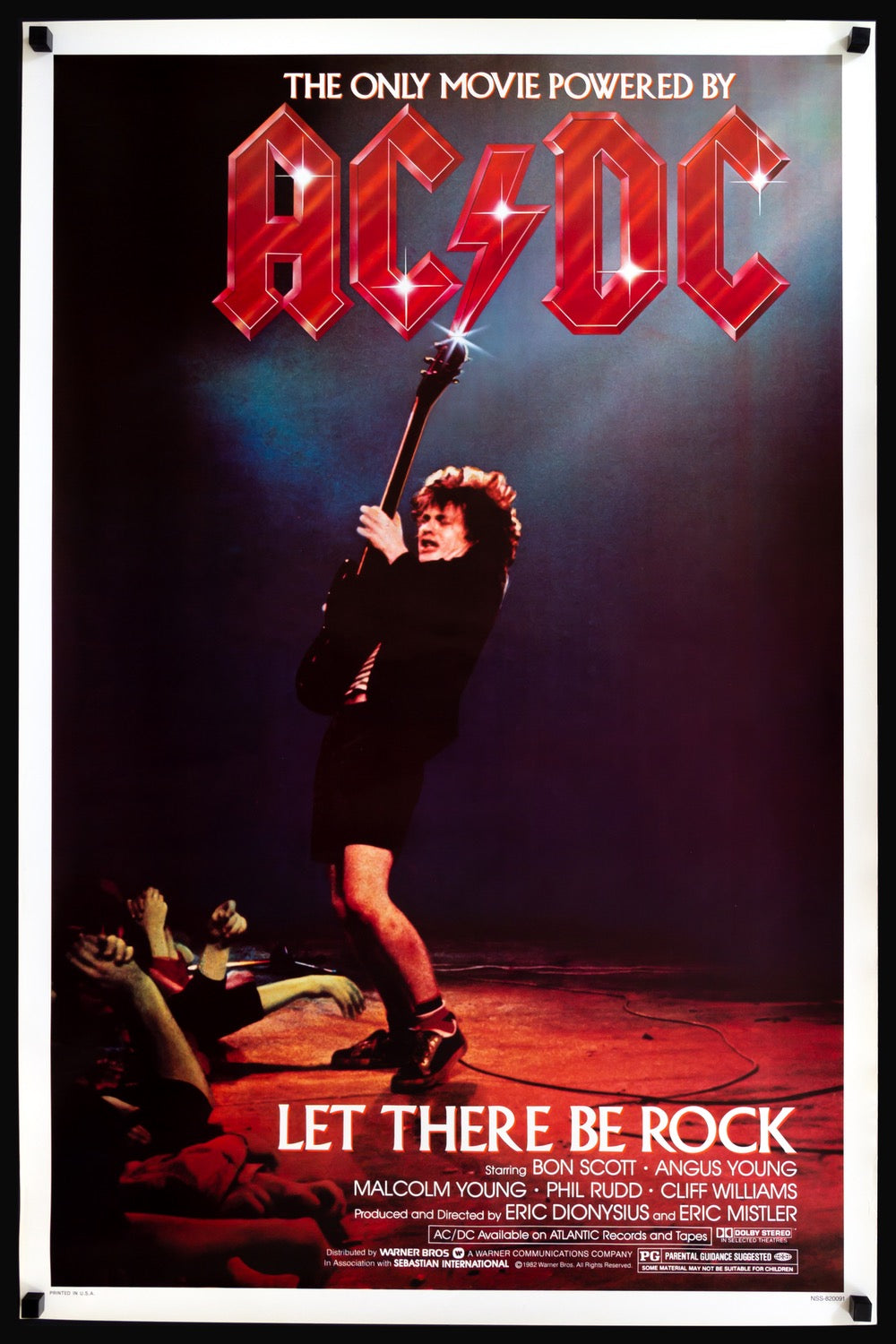 【当店限定販売】 AC/DC: Movie One-Sheet Original (1980) Rock Be There Let コレクション