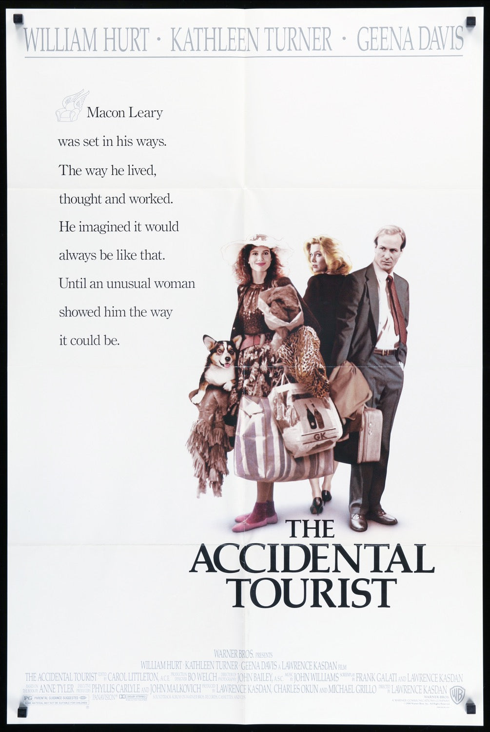 Accidental Tourist (1988) original movie poster for sale at Original Film Art