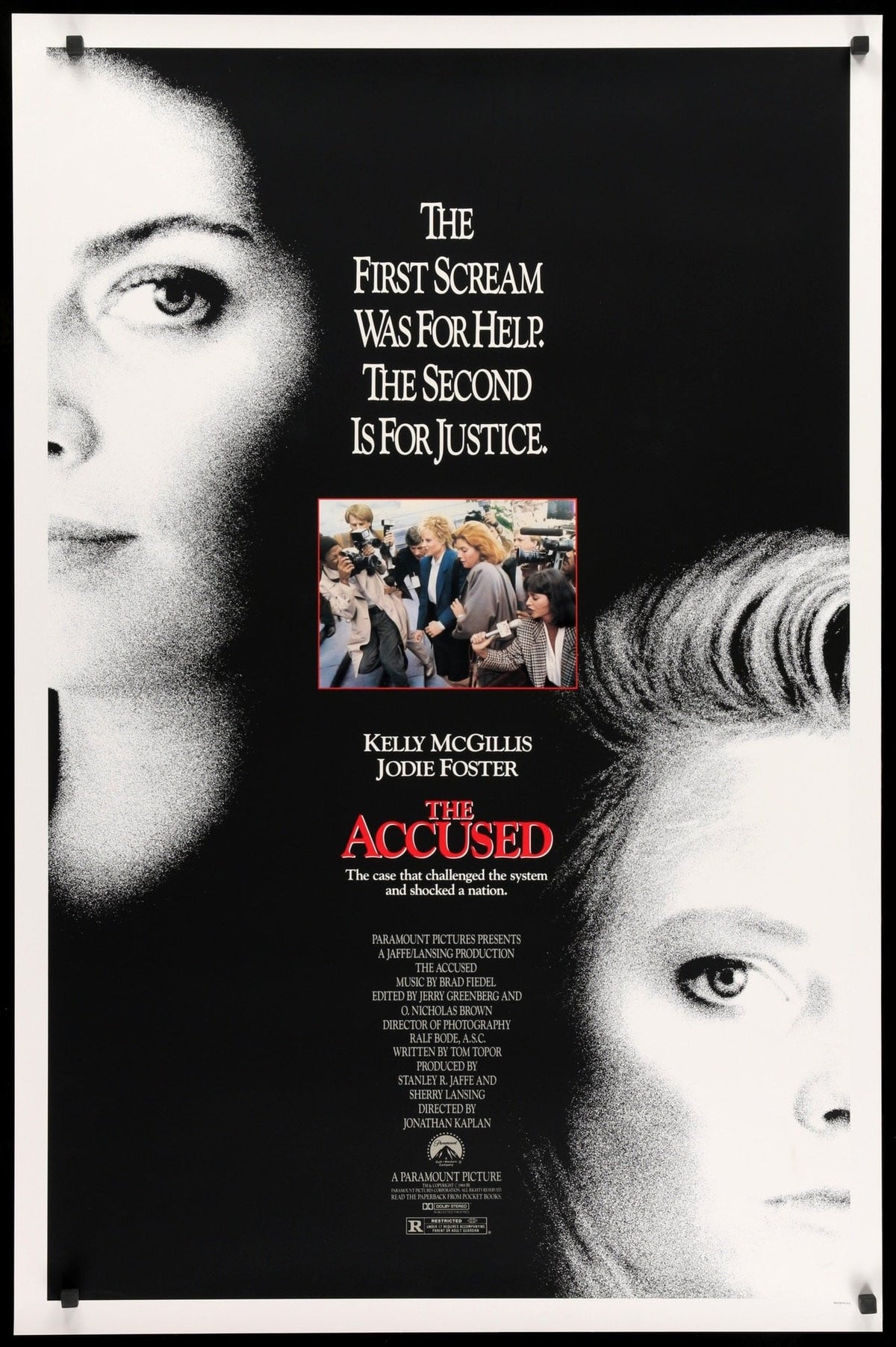 Accused (1988) original movie poster for sale at Original Film Art - Vintage Movie Posters