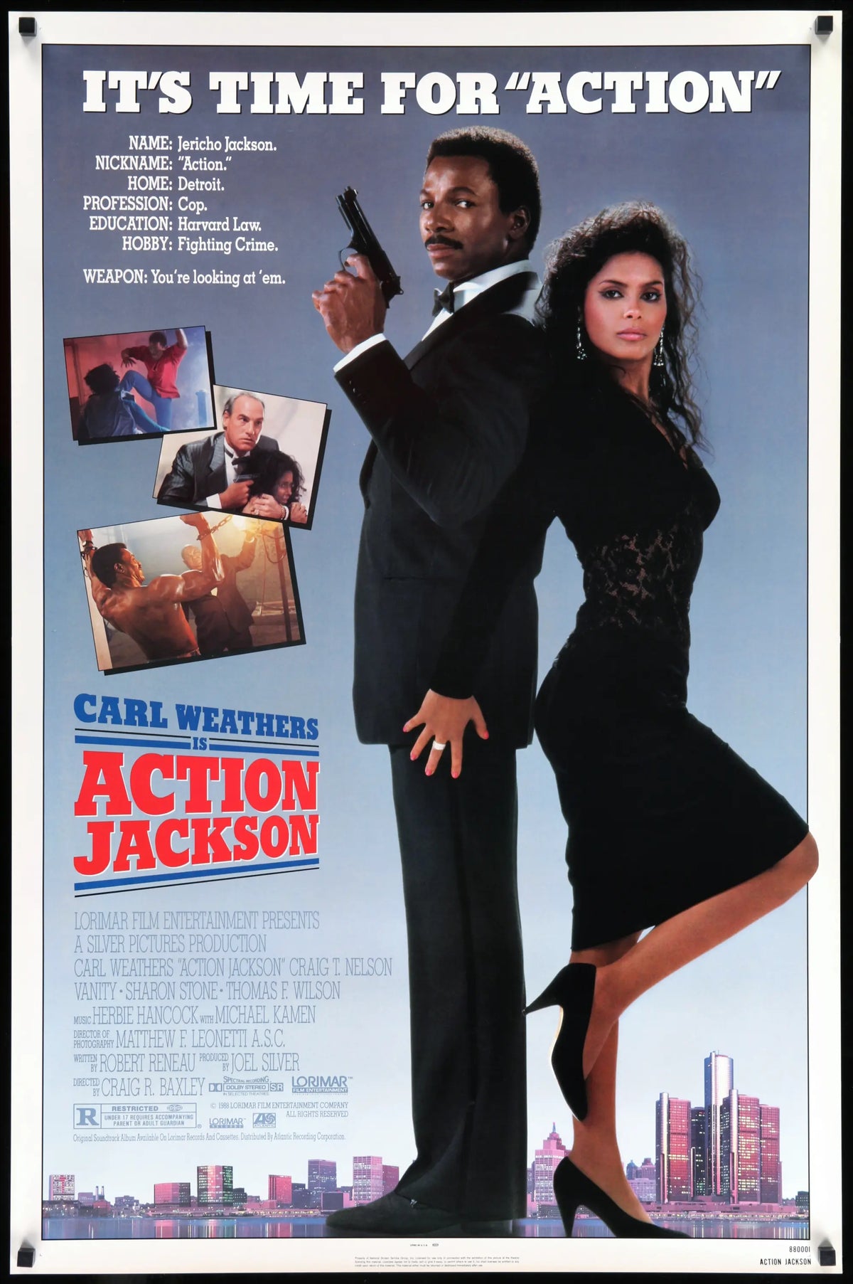 Action Jackson (1988) original movie poster for sale at Original Film Art - Vintage Movie Posters