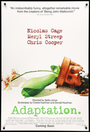Adaptation (2002) original movie poster for sale at Original Film Art