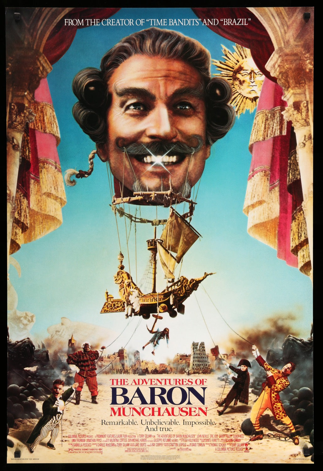 Adventures of Baron Munchausen (1988) original movie poster for sale at Original Film Art - Vintage Movie Posters