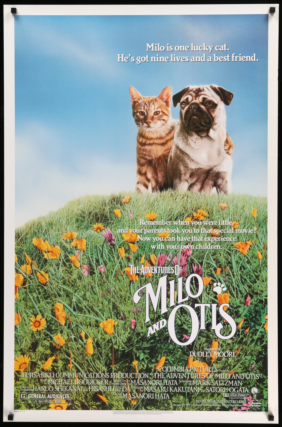 The Adventures of Milo and Otis (1986) Original One-Sheet Movie