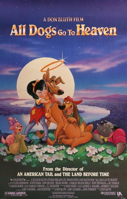 All Dogs Go To Heaven (1989) original movie poster for sale at Original Film Art - Vintage Movie Posters