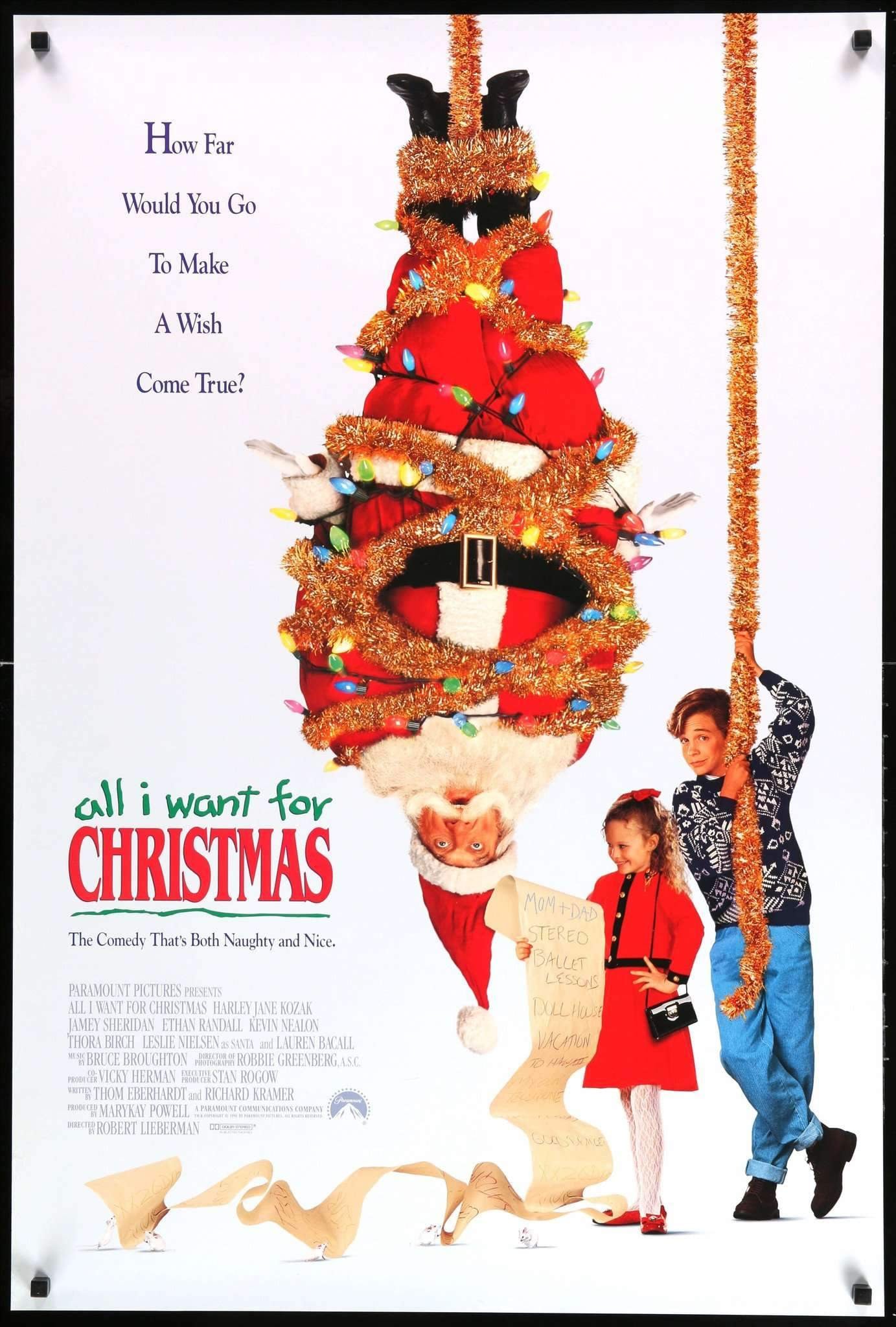 All I Want for Christmas (1991) Original One-Sheet Movie Poster