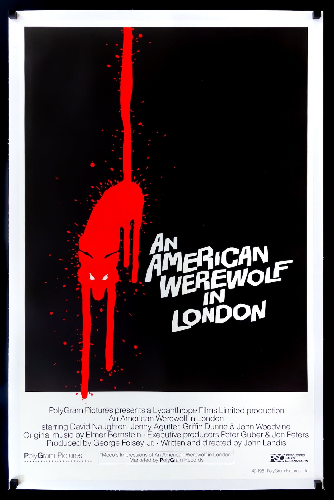 An American Werewolf in London (1981) original movie poster for sale at Original Film Art