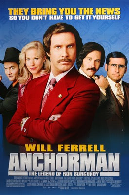 Anchorman: The Legend of Ron Burgundy (2004) original movie poster for sale at Original Film Art - Vintage Movie Posters