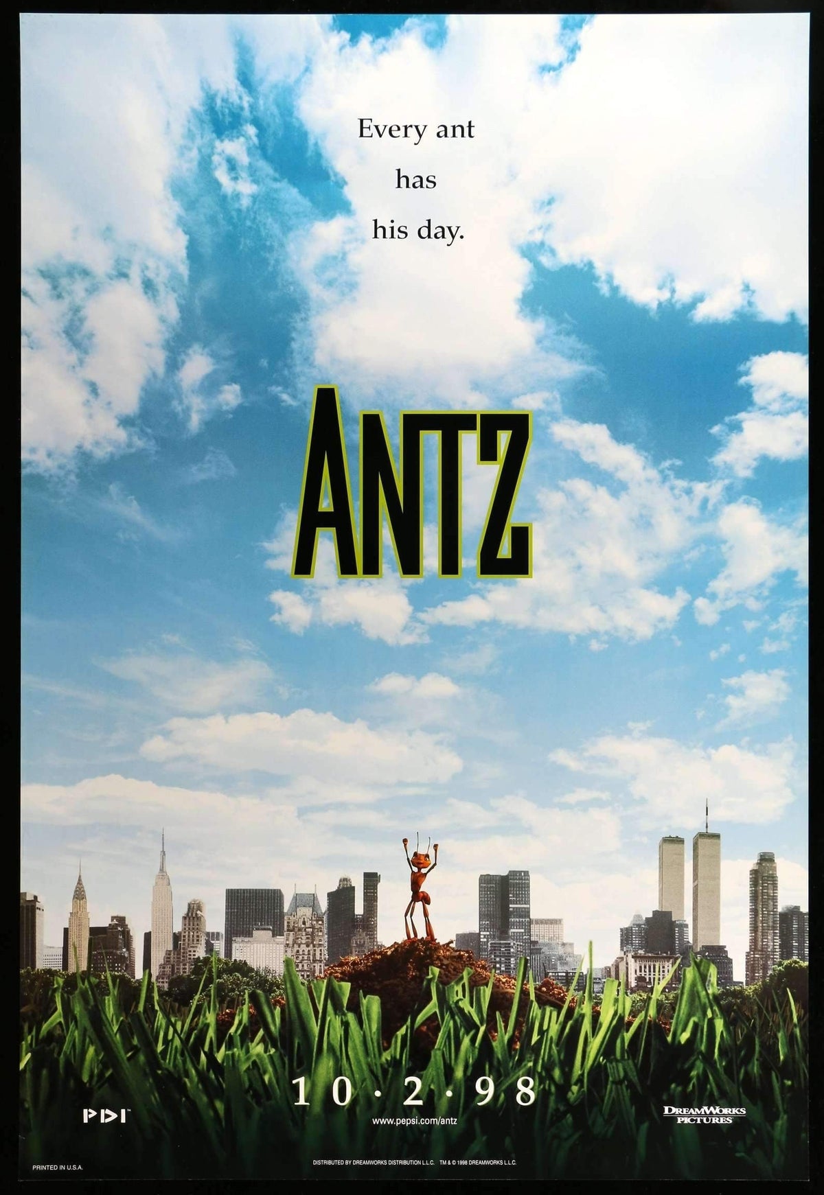 Antz (1998) original movie poster for sale at Original Film Art - Vintage Movie Posters