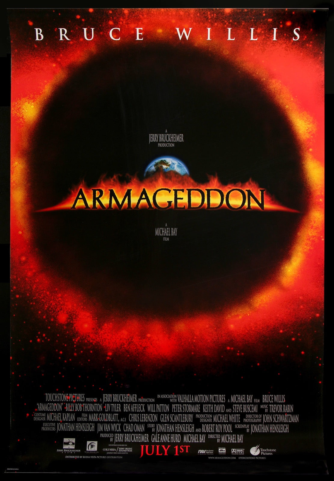 Armageddon (1998) original movie poster for sale at Original Film Art - Vintage Movie Posters