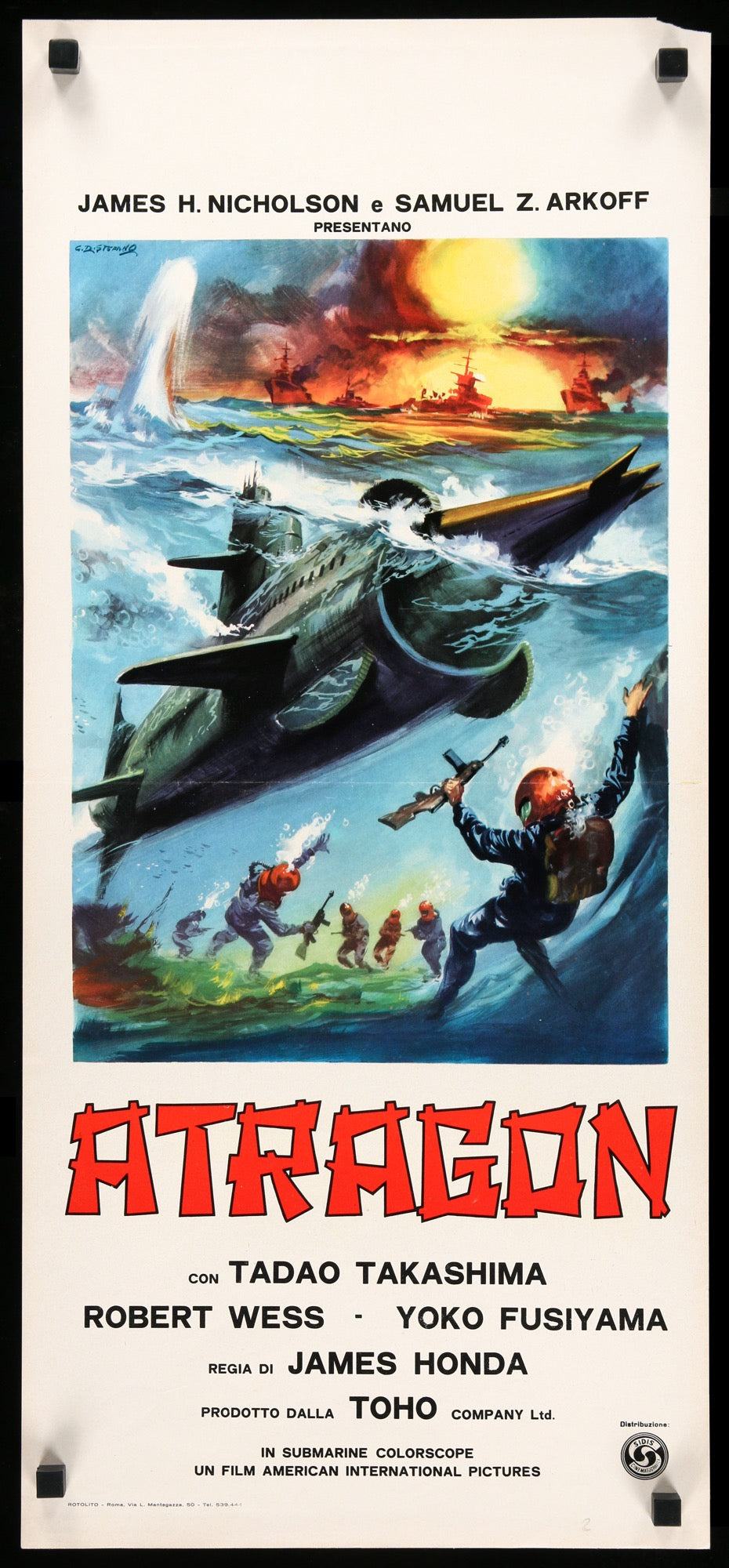 Atragon (1963) original movie poster for sale at Original Film Art