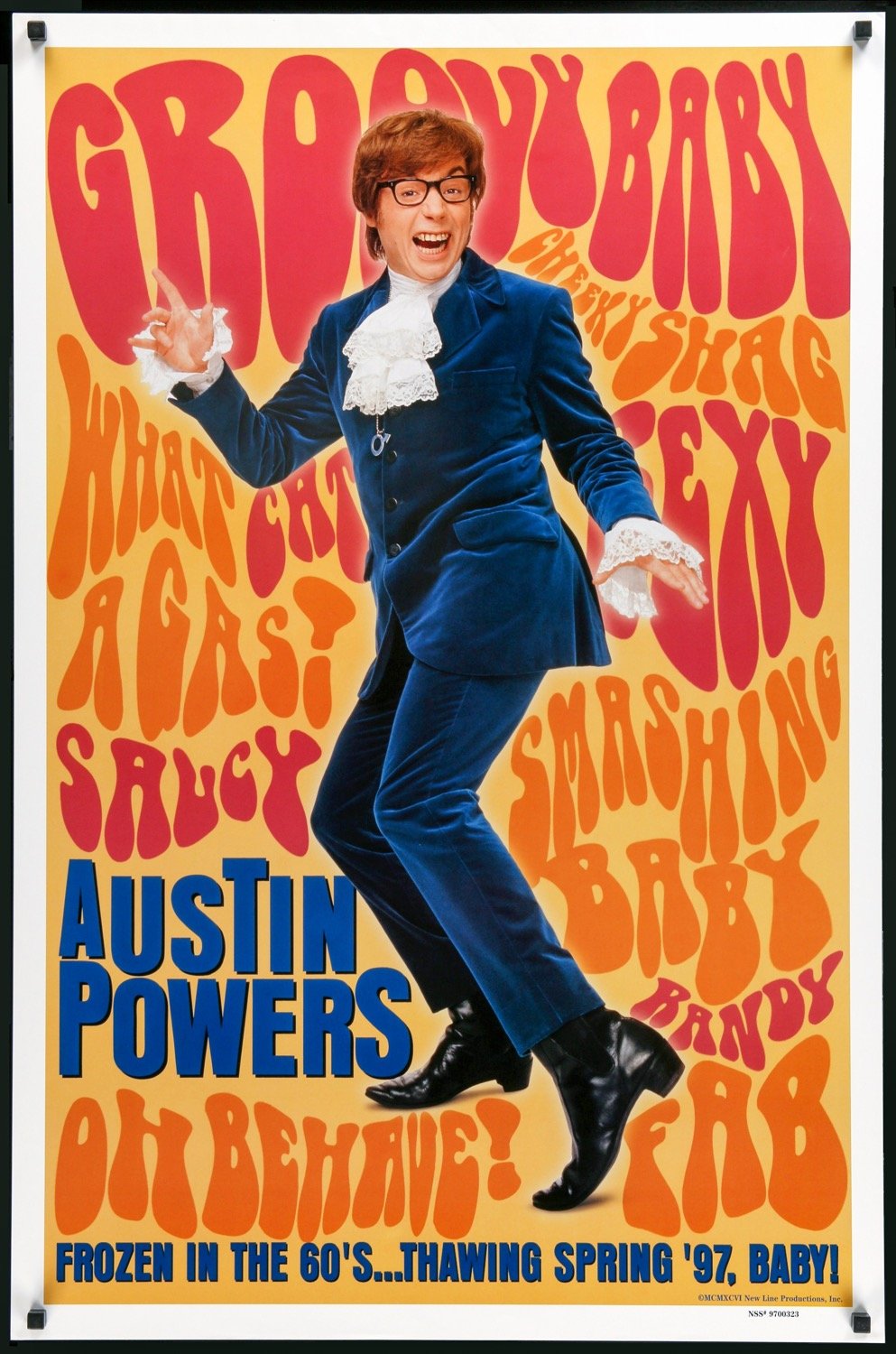 Austin Powers: International Man of Mystery (1997) original movie poster for sale at Original Film Art