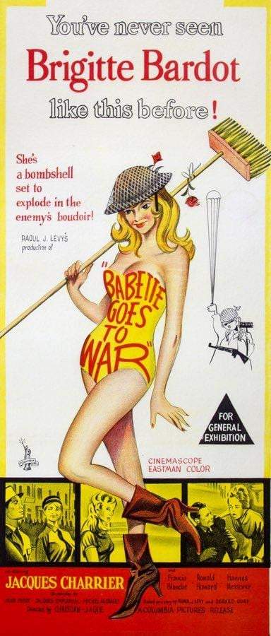 Babette Goes to War (1959) original movie poster for sale at Original Film Art - Vintage Movie Posters
