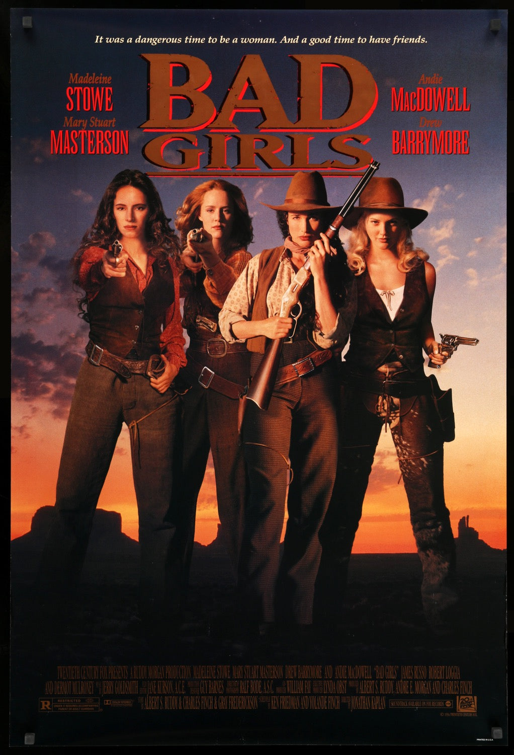 Bad Girls (1994) original movie poster for sale at Original Film Art - Vintage Movie Posters