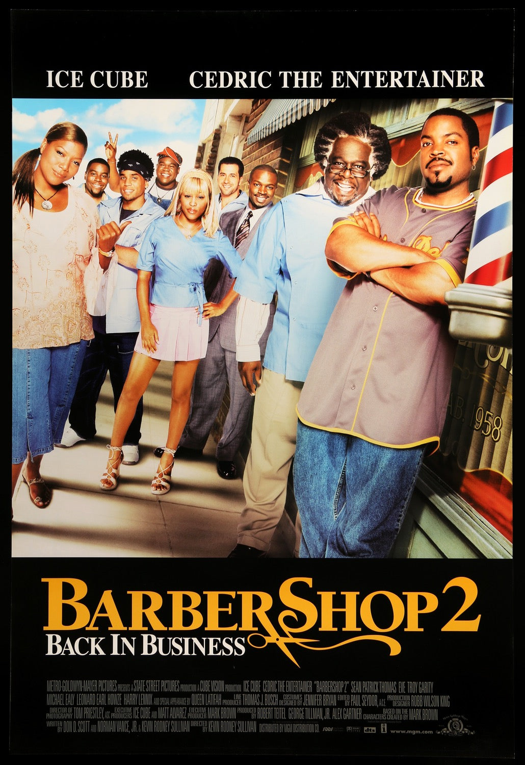 Barbershop 2: Back in Business (2004) original movie poster for sale at Original Film Art - Vintage Movie Posters