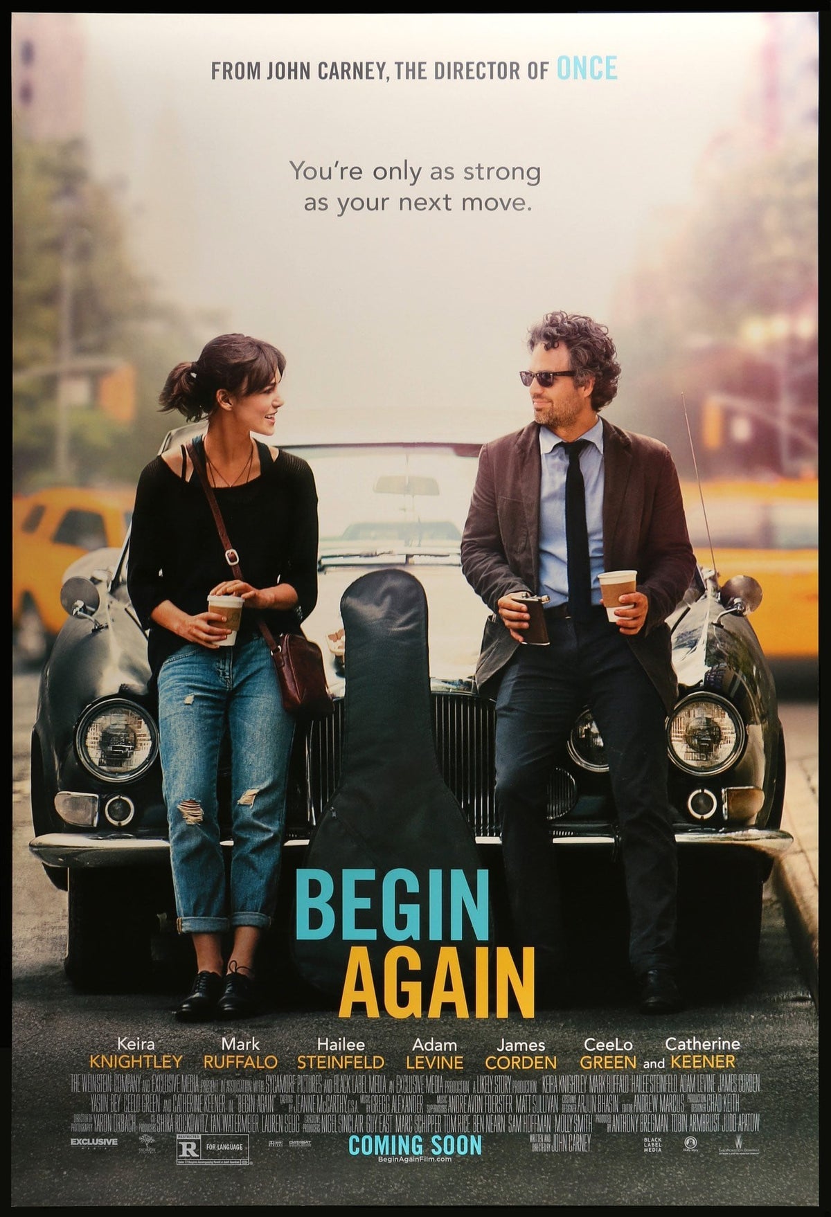 Begin Again (2013) original movie poster for sale at Original Film Art