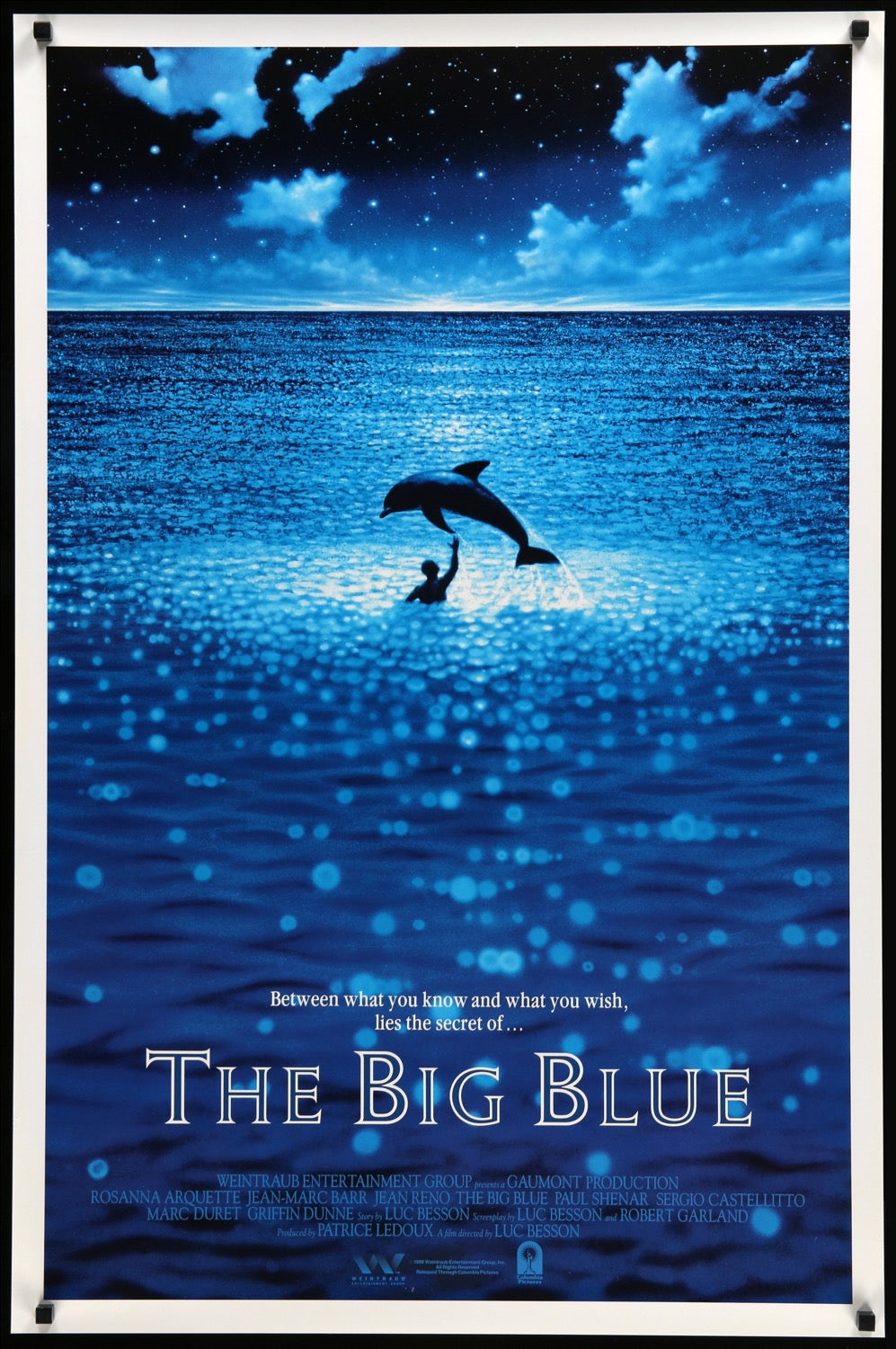 Big Blue (1988) original movie poster for sale at Original Film Art