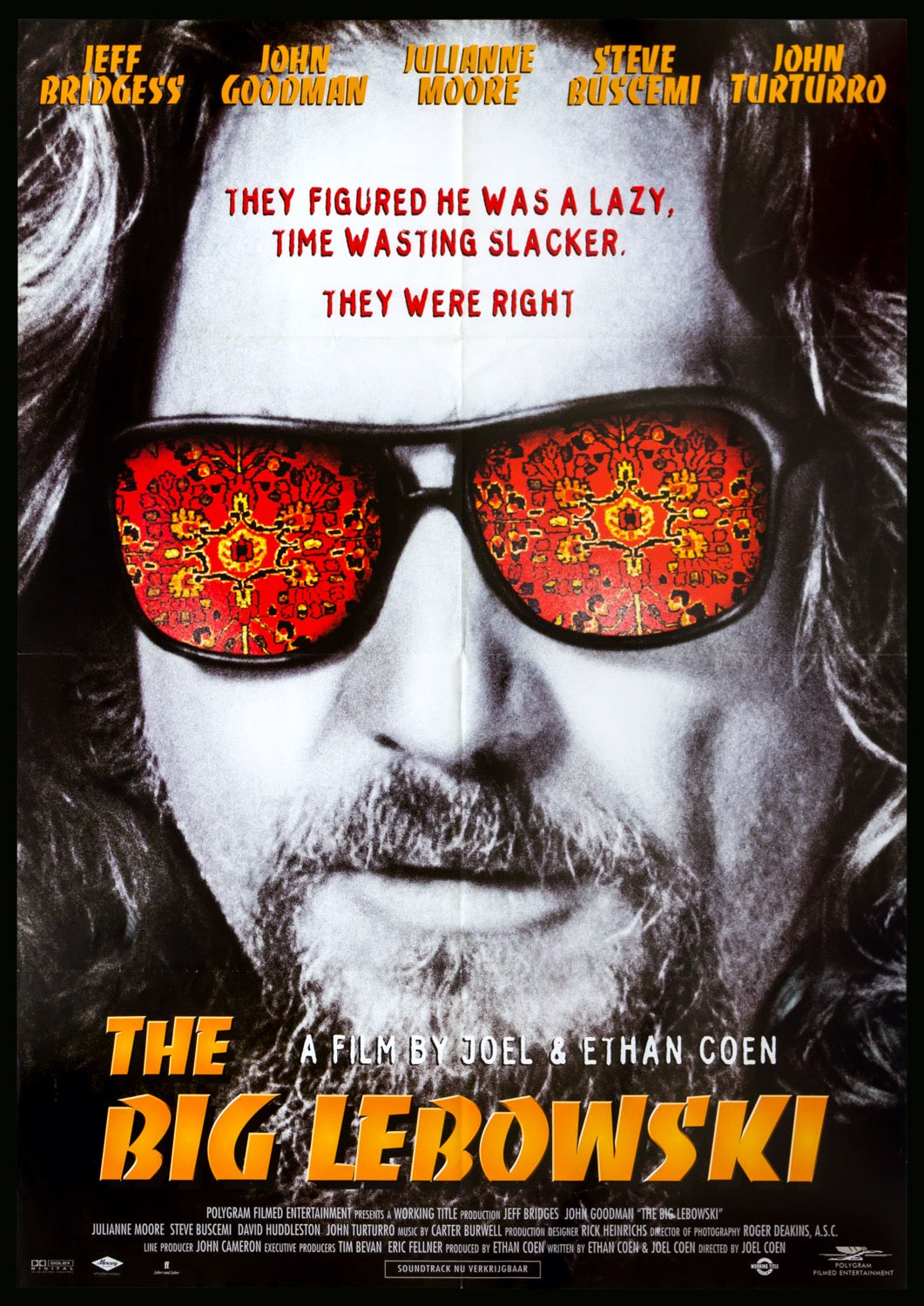 Big Lebowski (1998) original movie poster for sale at Original Film Art - Vintage Movie Posters