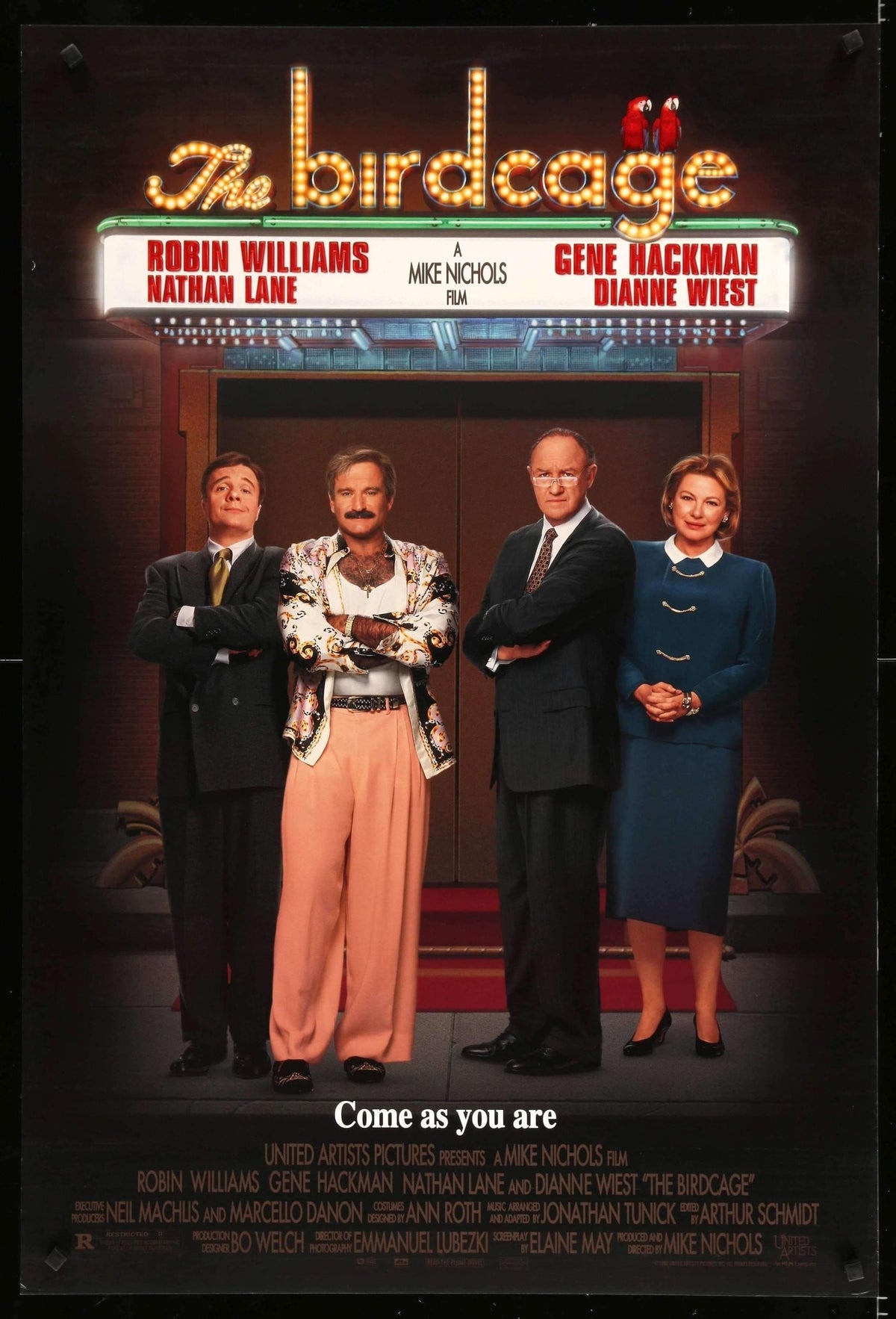 Birdcage (1996) original movie poster for sale at Original Film Art - Vintage Movie Posters