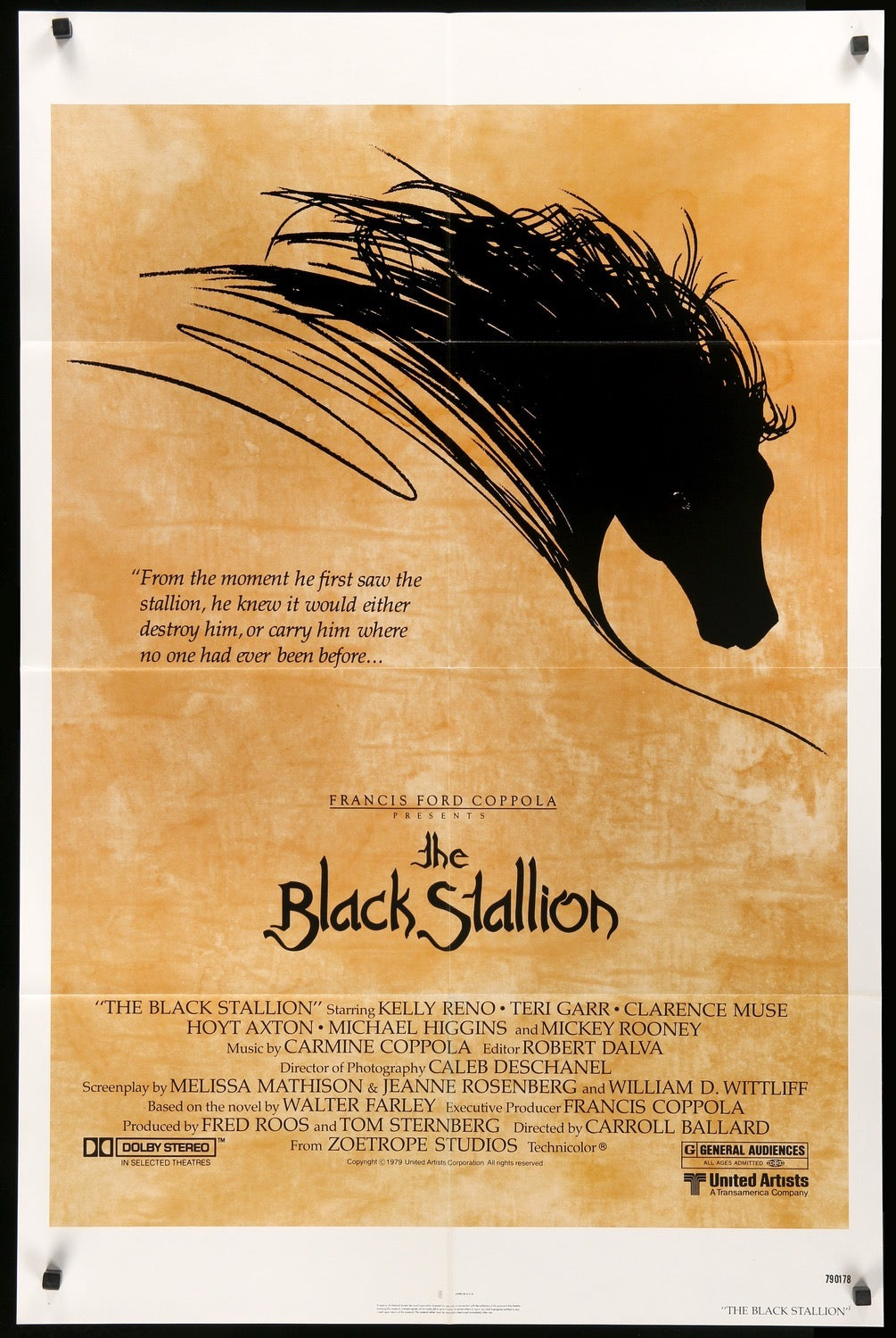 Black Stallion (1979) original movie poster for sale at Original Film Art