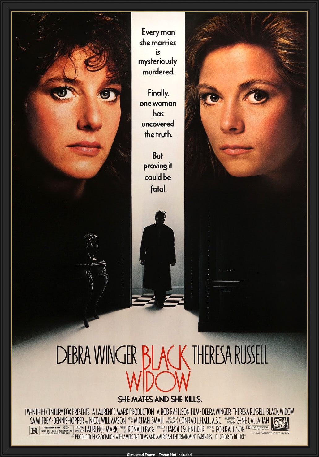 Black Widow (1987) original movie poster for sale at Original Film Art - Vintage Movie Posters