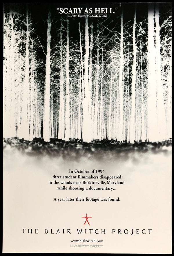 Blair Witch Project 1999 Original One Sheet Movie Poster Original Film Art Vintage Movie Posters