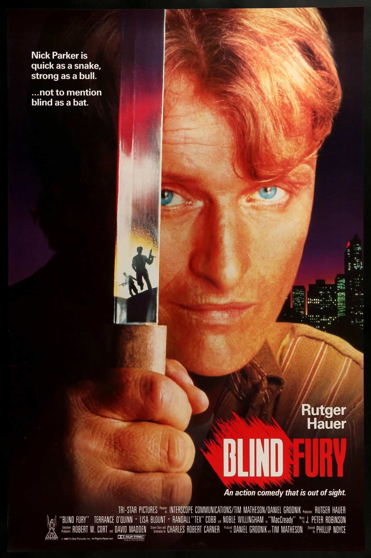 Blind Fury (1989) original movie poster for sale at Original Film Art