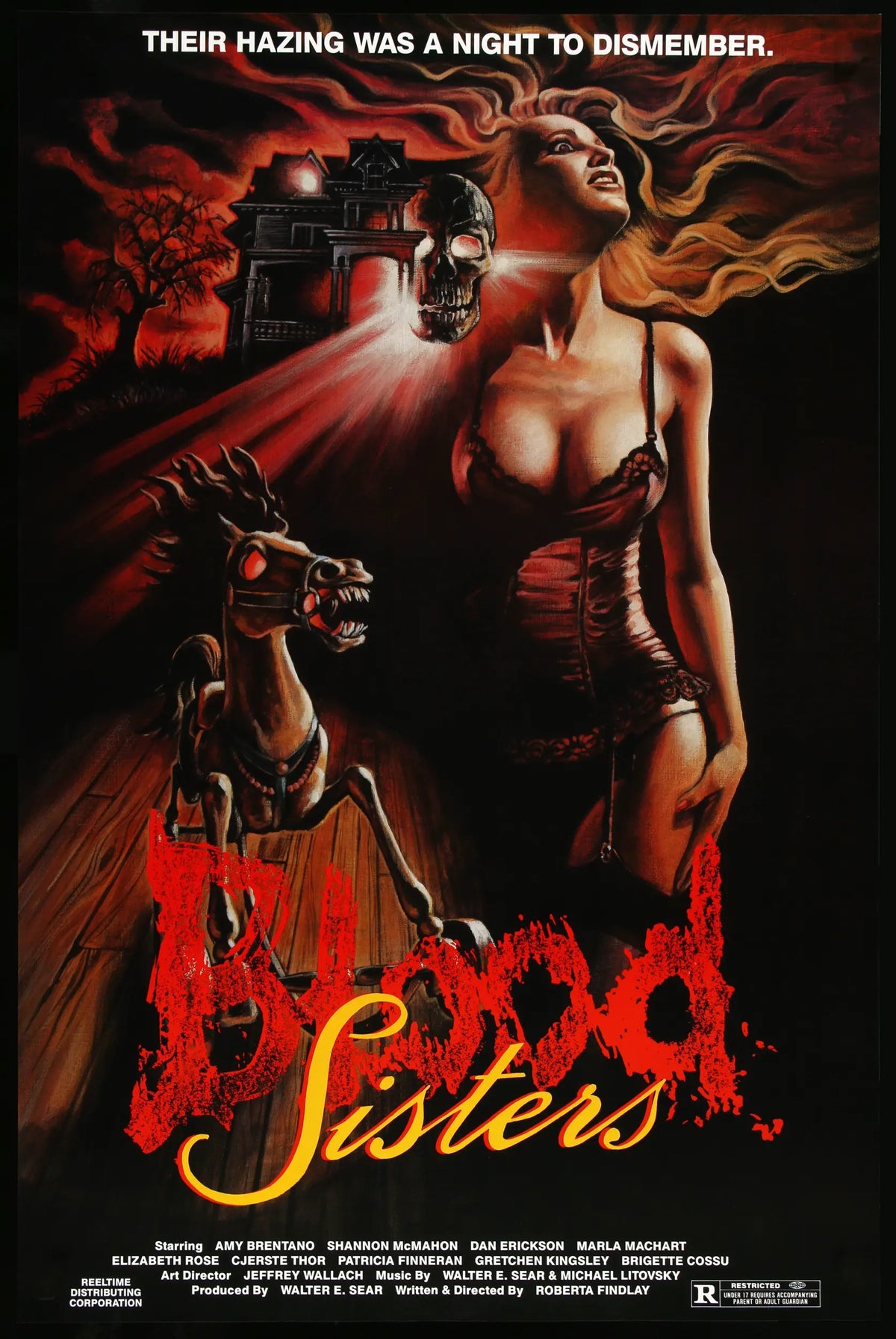 Blood Sisters (1987) original movie poster for sale at Original Film Art - Vintage Movie Posters