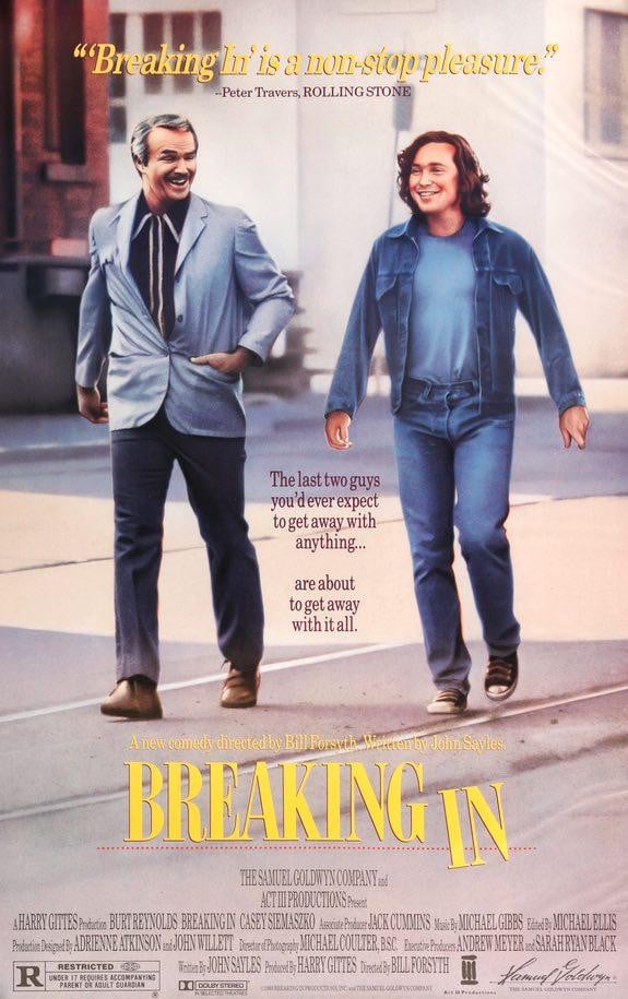 Breaking In (1989) original movie poster for sale at Original Film Art