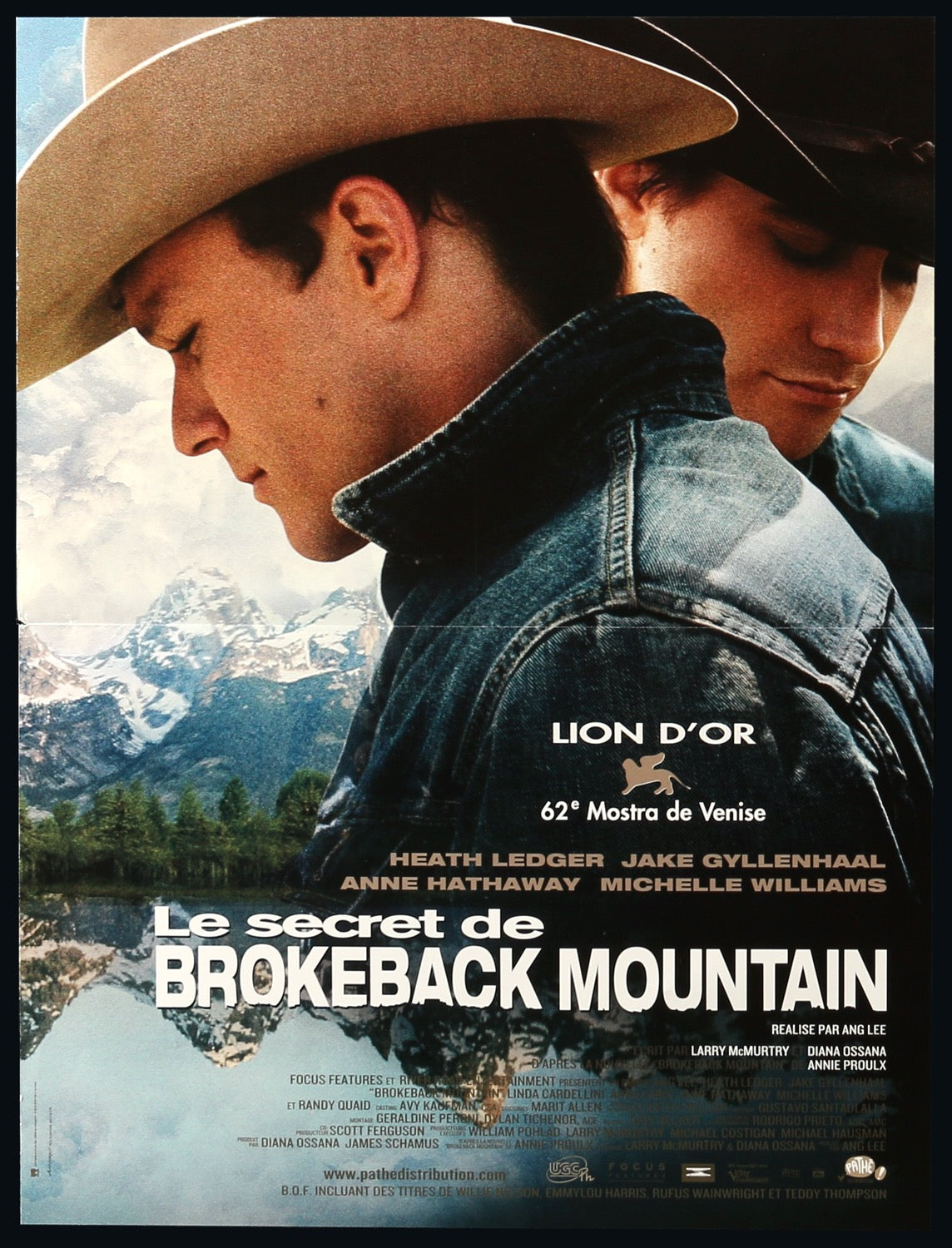 Brokeback Mountain 2005 Original French Petite Movie Poster