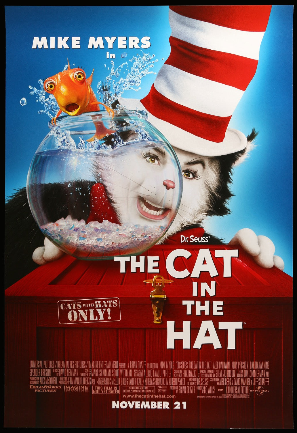 Original cat in the online hat