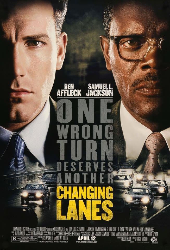 Changing Lanes (2002) original movie poster for sale at Original Film Art
