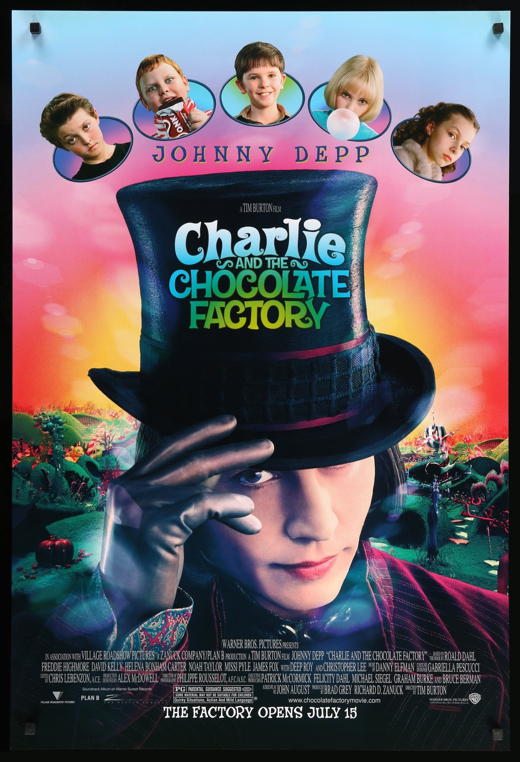 Charlie and the Chocolate Factory (2005) original movie poster for sale at Original Film Art - Vintage Movie Posters