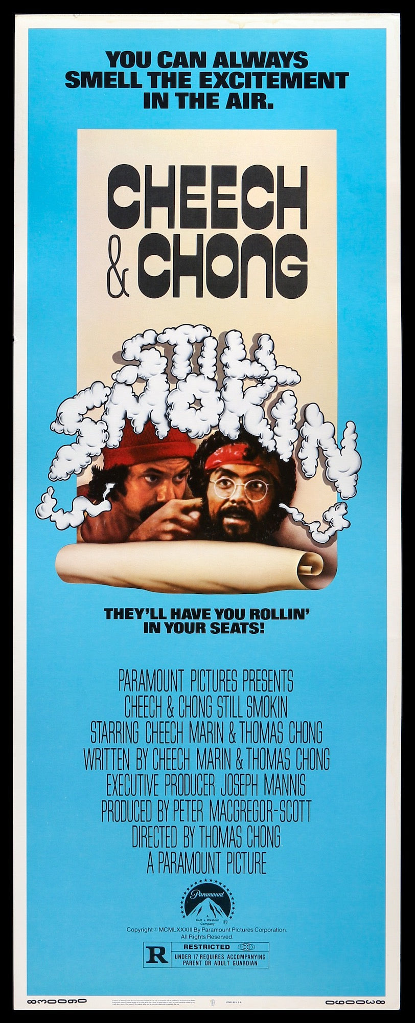Cheech &amp; Chong Still Smokin&#39; (1983) original movie poster for sale at Original Film Art - Vintage Movie Posters
