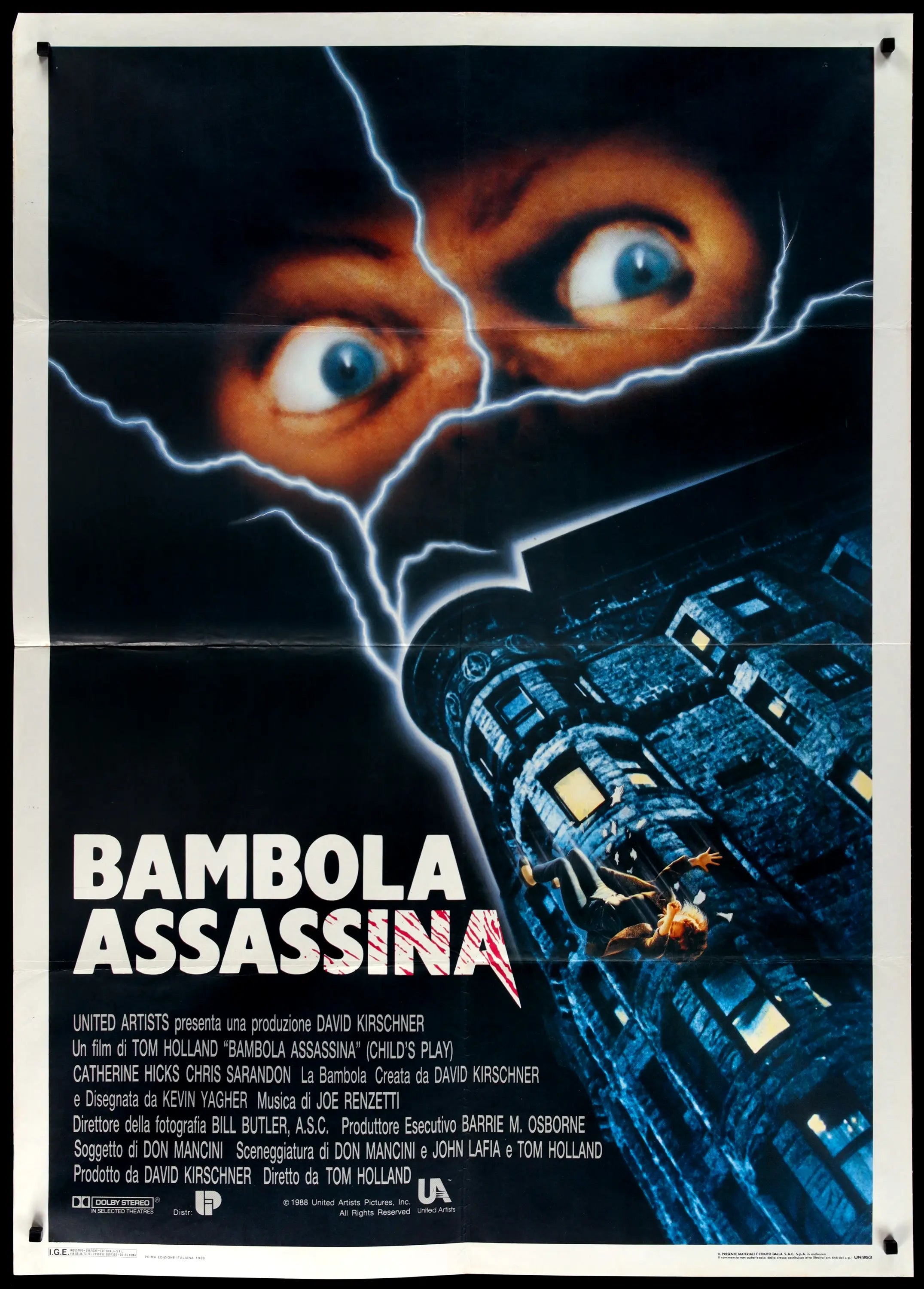 Child's Play (1988) Original Italian Fogli Movie Poster