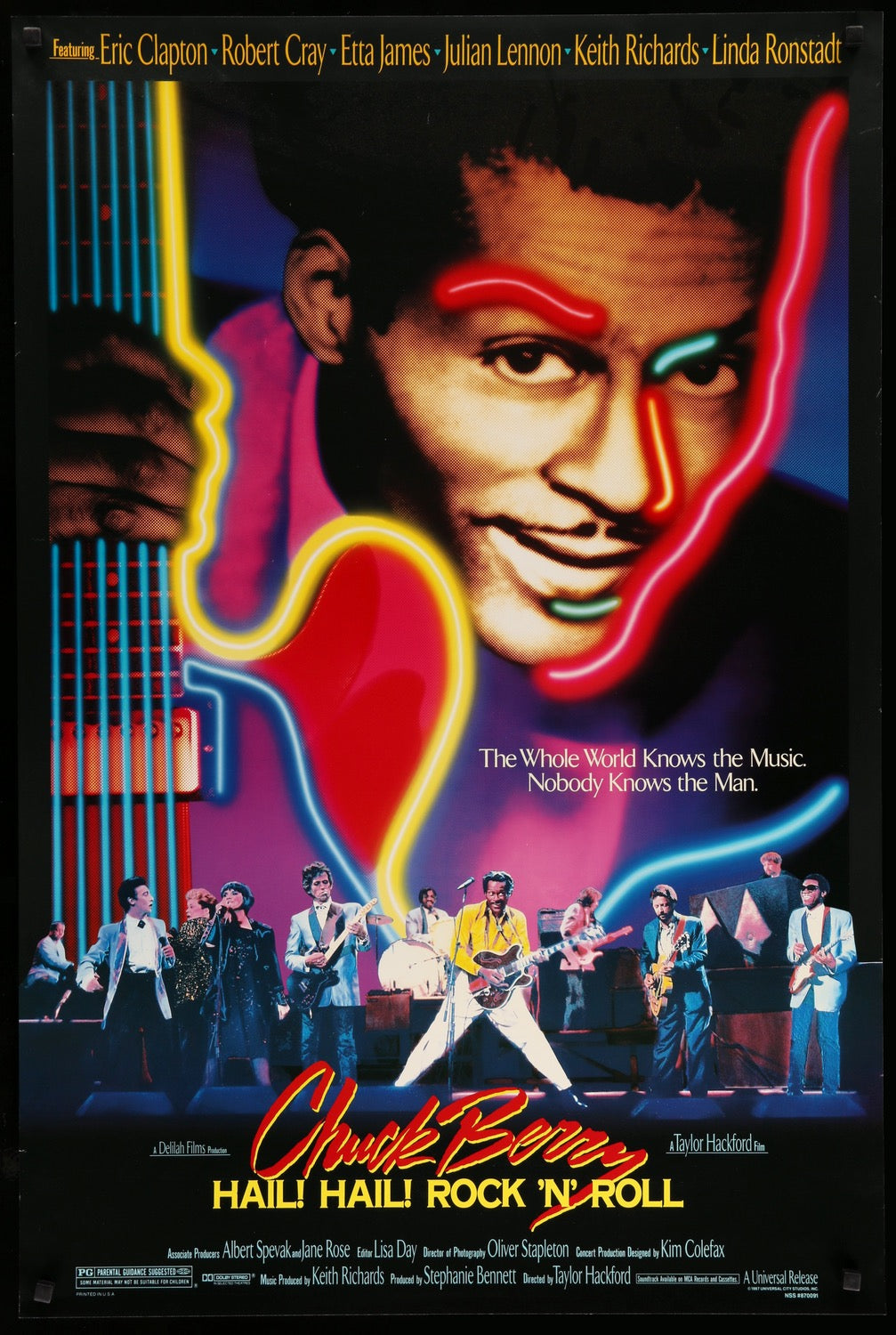 Chuck Berry - Hail! Hail! Rock 'n' Roll (1987) One-Sheet Movie