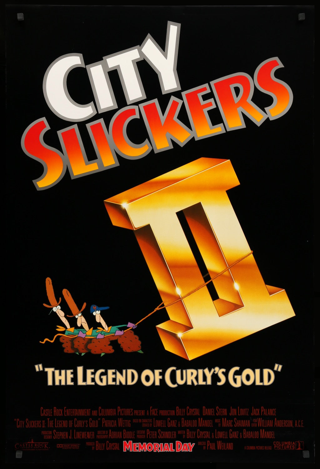 City Slickers II: The Legend of Curly&#39;s Gold (1994) original movie poster for sale at Original Film Art - Vintage Movie Posters