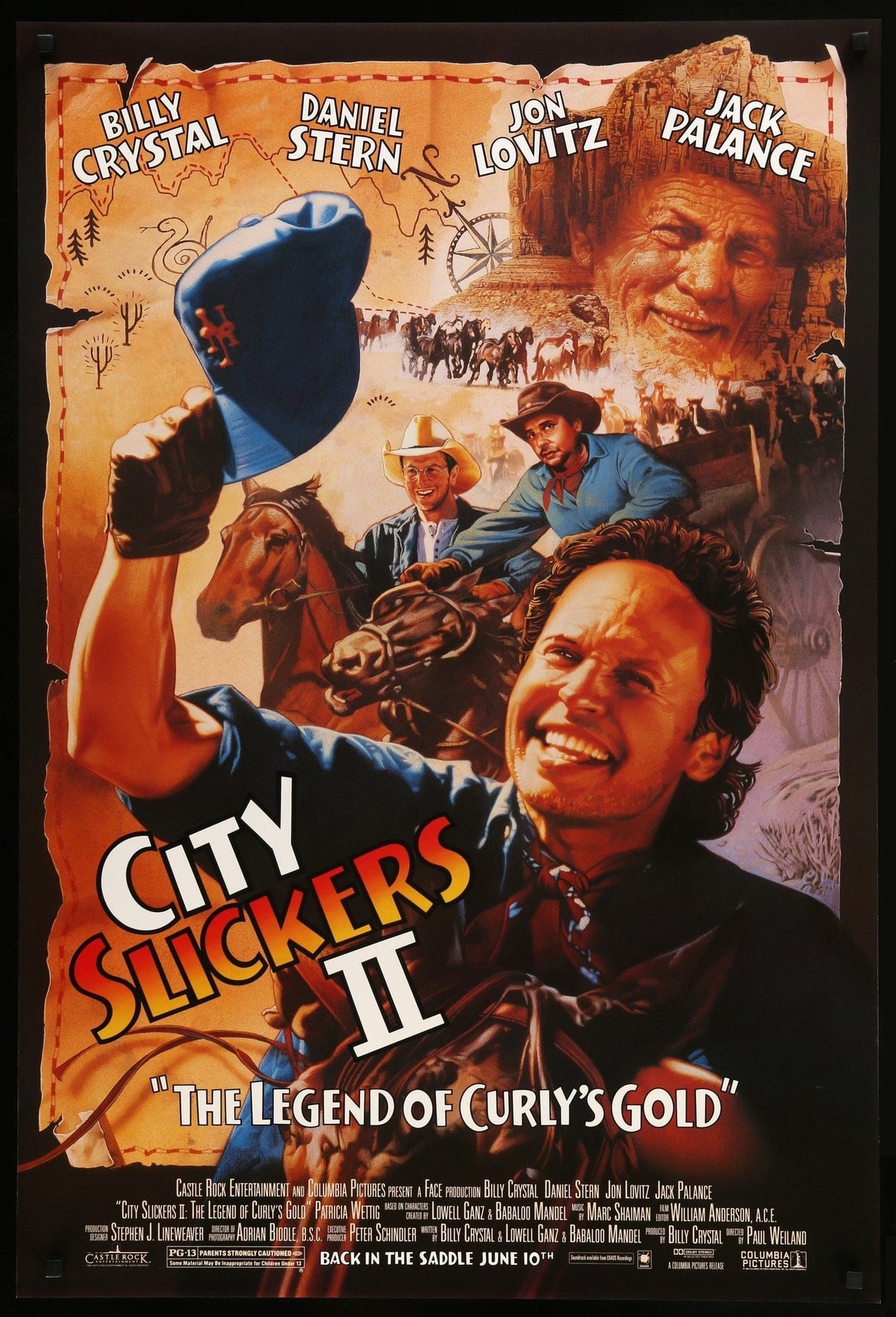 City Slickers II: The Legend of Curly&#39;s Gold (1994) original movie poster for sale at Original Film Art - Vintage Movie Posters