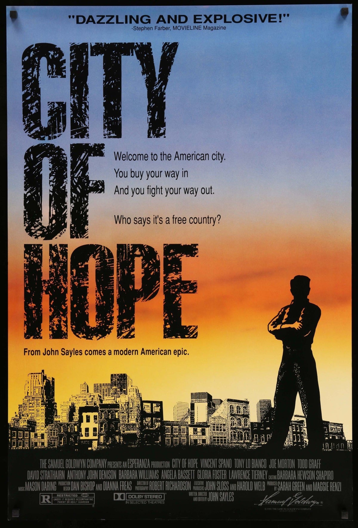 City of Hope (1991) original movie poster for sale at Original Film Art