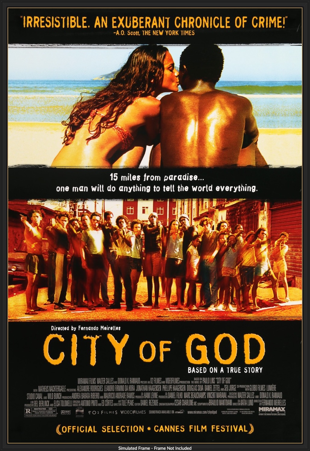 City of God (2002) Original One-Sheet Movie Poster - Original Film Art -  Vintage Movie Posters
