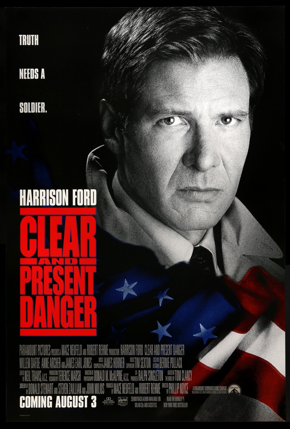 Clear and Present Danger (1994) original movie poster for sale at Original Film Art