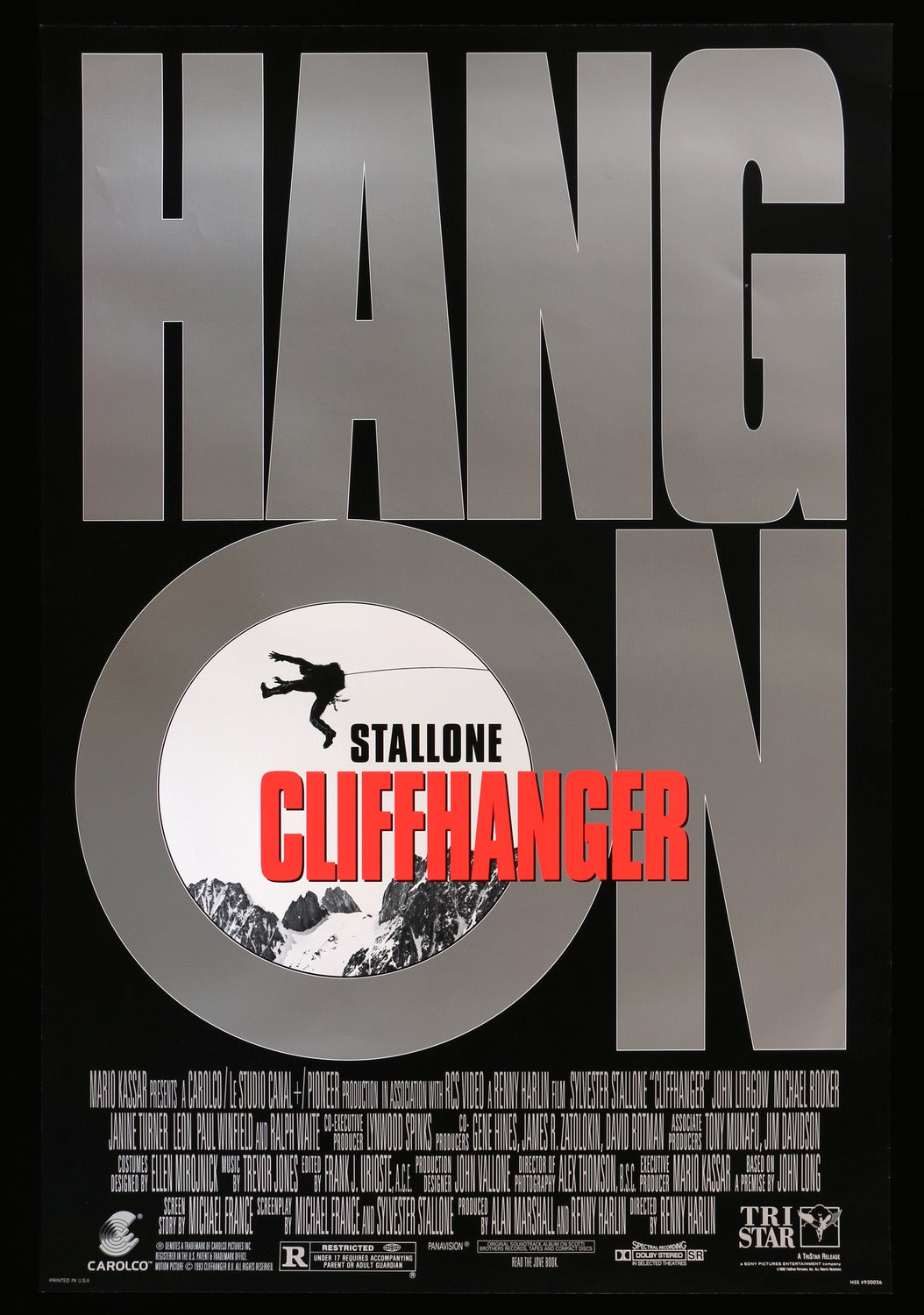 Cliffhanger (1993) original movie poster for sale at Original Film Art