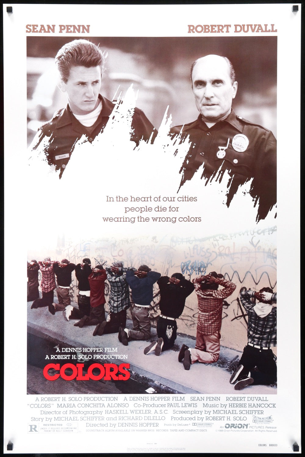 Colors (1988) original movie poster for sale at Original Film Art - Vintage Movie Posters