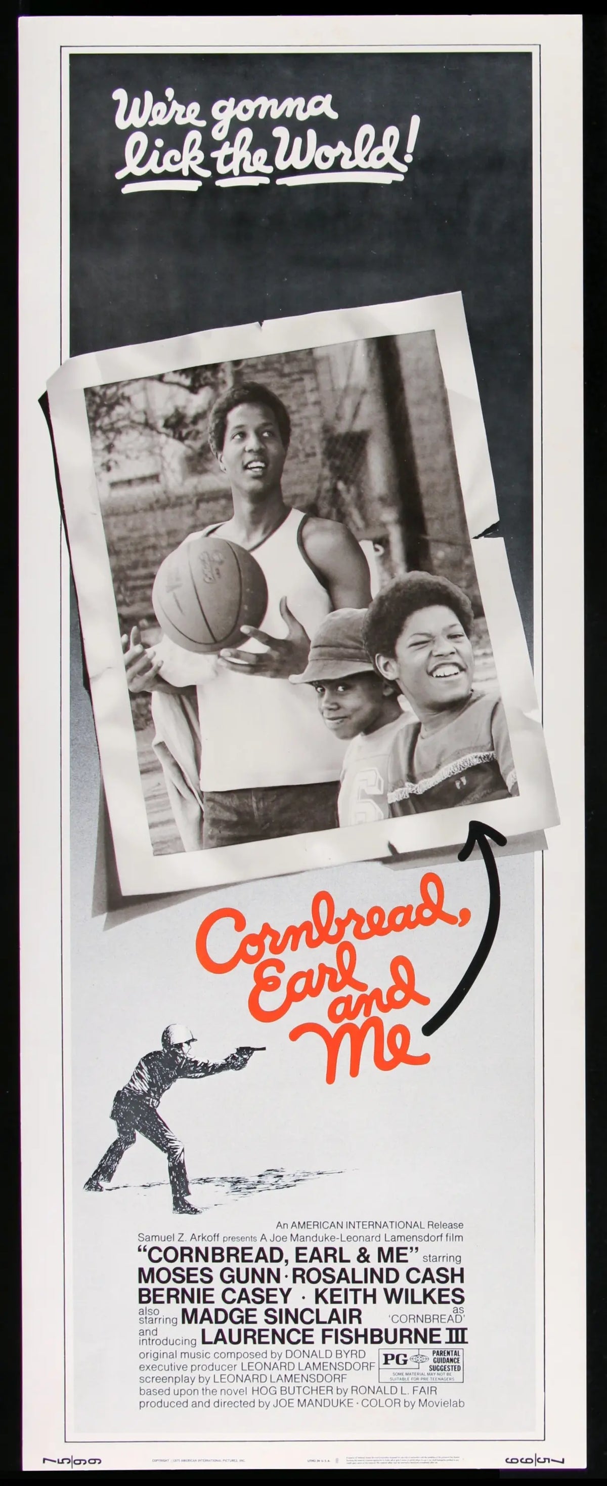 Cornbread, Earl and Me (1975) original movie poster for sale at Original Film Art