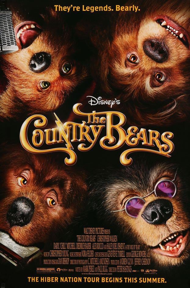 Country Bears (2002) original movie poster for sale at Original Film Art